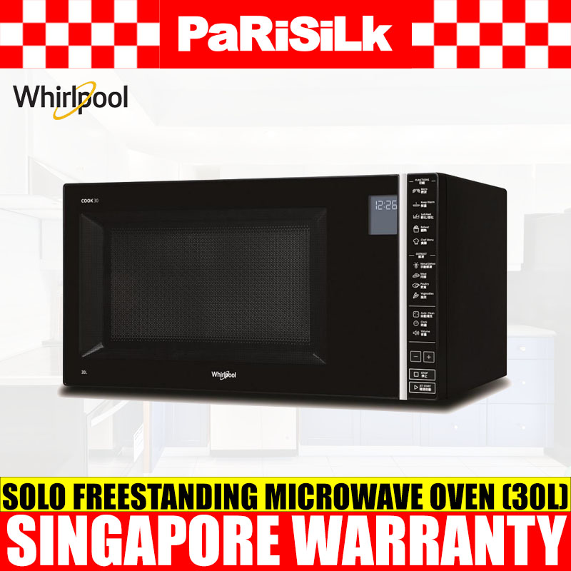Whirlpool MS3001B Solo Freestanding Microwave Oven (30L)